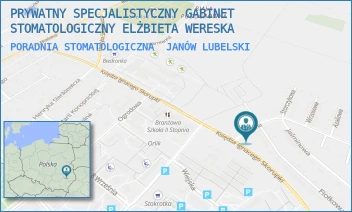 PORADNIA STOMATOLOGICZNA - PRYWATNY SPECJALISTYCZNY GABINET STOMATOLOGICZNY ELŻBIETA WERESKA - FIOŁKOWA 4,  JANÓW LUBELSKI