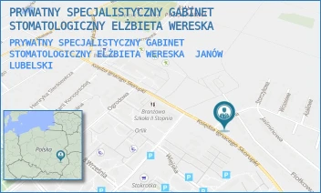PRYWATNY SPECJALISTYCZNY GABINET STOMATOLOGICZNY ELŻBIETA WERESKA - PRYWATNY SPECJALISTYCZNY GABINET STOMATOLOGICZNY ELŻBIETA WERESKA - FIOŁKOWA 4,  JANÓW LUBELSKI