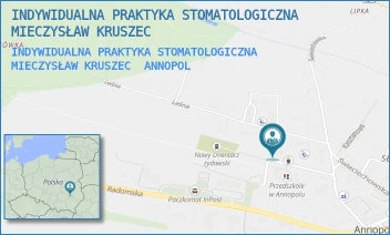 INDYWIDUALNA PRAKTYKA STOMATOLOGICZNA MIECZYSŁAW KRUSZEC - INDYWIDUALNA PRAKTYKA STOMATOLOGICZNA MIECZYSŁAW KRUSZEC - LEŚNA 1/22,  ANNOPOL