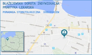 PORADNIA STOMATOLOGICZNA - BŁAŻEJEWSKA DOROTA INDYWIDUALNA PRAKTYKA LEKARSKA - UL. STASZICA 9,  DOBIEGNIEW
