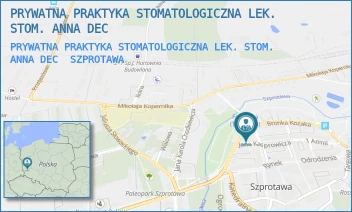 PRYWATNA PRAKTYKA STOMATOLOGICZNA LEK. STOM. ANNA DEC - ANNA DEC PRYWATNA PRAKTYKA STOMATOLOGICZNA - UL. TRAUGUTTA 3,  SZPROTAWA