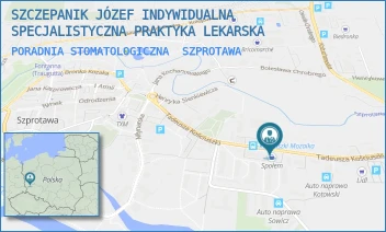 PORADNIA STOMATOLOGICZNA - SZCZEPANIK JÓZEF INDYWIDUALNA SPECJALISTYCZNA PRAKTYKA LEKARSKA - UL. KOŚCIUSZKI 47/1,  SZPROTAWA