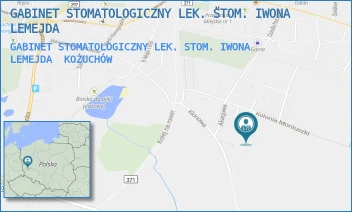 GABINET STOMATOLOGICZNY LEK. STOM. IWONA LEMEJDA - GABINET STOMATOLOGICZNY LEK. STOM. IWONA LEMEJDA - UL. MONIUSZKI 3,  KOŻUCHÓW