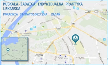 PORADNIA STOMATOLOGICZNA - MUSKAŁA JADWIGA INDYWIDUALNA PRAKTYKA LEKARSKA - GIMNAZJALNA 13,  ŻAGAŃ