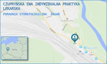 PORADNIA STOMATOLOGICZNA - CZUPRYŃSKA EWA INDYWIDUALNA PRAKTYKA LEKARSKA - UL. DWORCOWA 70,  ŻAGAŃ