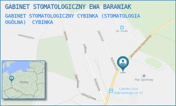 GABINET STOMATOLOGICZNY CYBINKA (STOMATOLOGIA OGÓLNA) - GABINET STOMATOLOGICZNY EWA BARANIAK - UL. DĄBROWSKIEGO 32,  CYBINKA