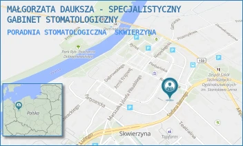PORADNIA STOMATOLOGICZNA - MAŁGORZATA DAUKSZA - SPECJALISTYCZNY GABINET STOMATOLOGICZNY - UL. POWSTAŃCÓW WLKP. 23,  SKWIERZYNA