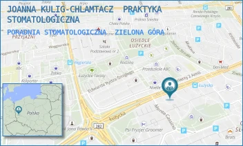 PORADNIA STOMATOLOGICZNA - JOANNA KULIG-CHLAMTACZ  PRAKTYKA STOMATOLOGICZNA - UL. ŁUŻYCKA 22 B,  ZIELONA GÓRA
