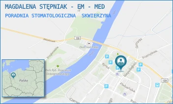 PORADNIA STOMATOLOGICZNA - MAGDALENA STĘPNIAK - EM - MED - UL. NIEPODLEGŁOŚCI 1,  SKWIERZYNA