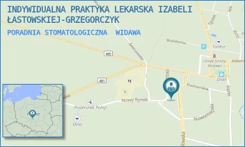 PORADNIA STOMATOLOGICZNA - INDYWIDUALNA PRAKTYKA LEKARSKA IZABELI ŁASTOWSKIEJ-GRZEGORCZYK - UL. NOWY RYNEK 2,  WIDAWA