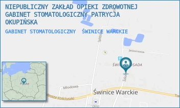 GABINET STOMATOLOGICZNY - NIEPUBLICZNY ZAKŁAD OPIEKI ZDROWOTNEJ GABINET STOMATOLOGICZNY PATRYCJA OKUPIŃSKA - UL. SZKOLNA 10,  ŚWINICE WARCKIE