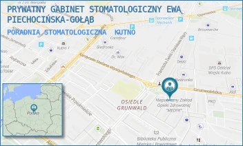 PORADNIA STOMATOLOGICZNA - PRYWATNY GABINET STOMATOLOGICZNY EWA PIECHOCIŃSKA-GOŁĄB - UL. GRUNWALDZKA 2,  KUTNO