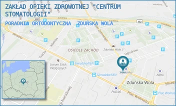 PORADNIA ORTODONTYCZNA - ZAKŁAD OPIEKI ZDROWOTNEJ "CENTRUM STOMATOLOGII" - UL. GETTA ŻYDOWSKIEGO 3,  ZDUŃSKA WOLA