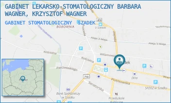 GABINET STOMATOLOGICZNY - GABINET LEKARSKO-STOMATOLOGICZNY BARBARA WAGNER, KRZYSZTOF WAGNER - UL. WARSZAWSKA 7,  SZADEK