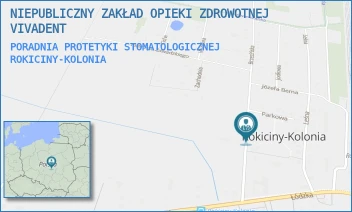 PORADNIA PROTETYKI STOMATOLOGICZNEJ - NIEPUBLICZNY ZAKŁAD OPIEKI ZDROWOTNEJ VIVAMED - UL. BRZEZIŃSKA 1B,  ROKICINY-KOLONIA