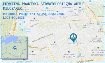 PORADNIA PROTETYKI STOMATOLOGICZNEJ - PRYWATNA PRAKTYKA STOMATOLOGICZNA ARTUR MILCZAREK - UL. GDAŃSKA 27/1,  ŁÓDŹ-POLESIE