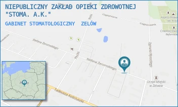 GABINET STOMATOLOGICZNY - NIEPUBLICZNY ZAKŁAD OPIEKI ZDROWOTNEJ "STOMA. A.K." - UL. STEFANA ŻEROMSKIEGO 35,  ZELÓW