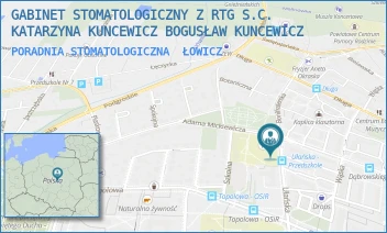 PORADNIA STOMATOLOGICZNA - GABINET STOMATOLOGICZNY Z RTG S.C. KATARZYNA KUNCEWICZ BOGUSŁAW KUNCEWICZ - UL. UŁAŃSKA 2,  ŁOWICZ