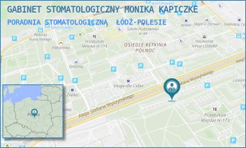 PORADNIA STOMATOLOGICZNA - GABINET STOMATOLOGICZNY MONIKA KAPICZKE - AL. WYSZYŃSKIEGO 70,  ŁÓDŹ-POLESIE