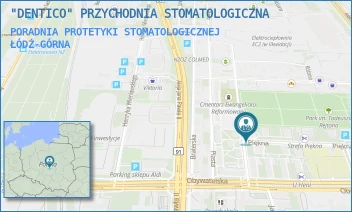 PORADNIA PROTETYKI STOMATOLOGICZNEJ - "DENTICO" PRZYCHODNIA STOMATOLOGICZNA - UL. PIĘKNA 73,  ŁÓDŹ-GÓRNA