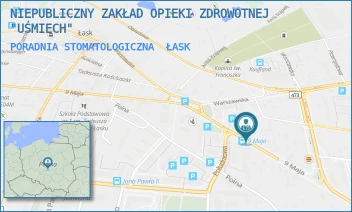 PORADNIA STOMATOLOGICZNA - NIEPUBLICZNY ZAKŁAD OPIEKI ZDROWOTNEJ "UŚMIECH" - UL. 9-GO MAJA 37,  ŁASK