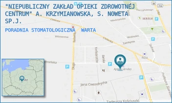 PORADNIA STOMATOLOGICZNA - "NIEPUBLICZNY ZAKŁAD OPIEKI ZDROWOTNEJ CENTRUM" A. KRZYMIANOWSKA, S. NOWETA SP.J. - UL. KOŹMIŃSKA 9,  WARTA