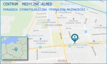 PORADNIA STOMATOLOGICZNA - CENTRUM  MEDYCZNE ALMED - AL. MARSZ. JÓZEFA PIŁSUDSKIEGO 32,  TOMASZÓW MAZOWIECKI