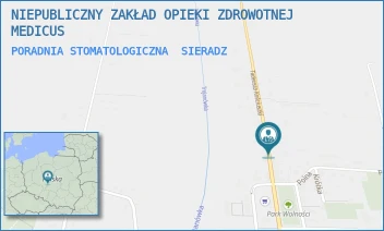 PORADNIA STOMATOLOGICZNA - NIEPUBLICZNY ZAKŁAD OPIEKI ZDROWOTNEJ MEDICUS - UL. TADEUSZA KOŚCIUSZKI 14,  SIERADZ