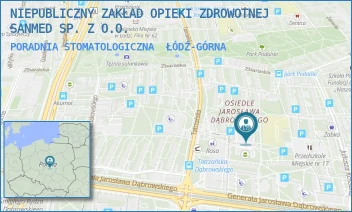 PORADNIA STOMATOLOGICZNA - NIEPUBLICZNY ZAKŁAD OPIEKI ZDROWOTNEJ SANMED SP. Z O.O. - UL. TATRZAŃSKA 112,  ŁÓDŹ-GÓRNA