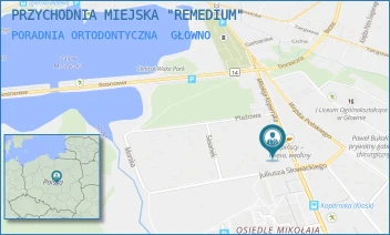 PORADNIA ORTODONTYCZNA - PRZYCHODNIA MIEJSKA "REMEDIUM" - UL. MIKOŁAJA KOPERNIKA 19A,  GŁOWNO