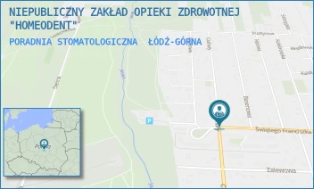 PORADNIA STOMATOLOGICZNA - NIEPUBLICZNY ZAKŁAD OPIEKI ZDROWOTNEJ "HOMEODENT" - UL. ŚW. FRANCISZKA Z ASYŻU 79,  ŁÓDŹ-GÓRNA