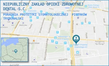 PORADNIA PROTETYKI STOMATOLOGICZNEJ - NIEPUBLICZNY ZAKŁAD OPIEKI ZDROWOTNEJ DENTAL S.C. - UL. JULIUSZA SŁOWACKIEGO 74,  PIOTRKÓW TRYBUNALSKI