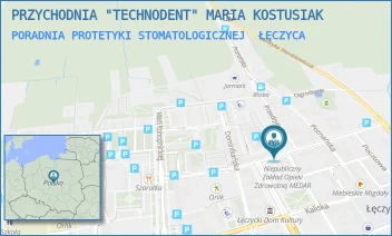 PORADNIA PROTETYKI STOMATOLOGICZNEJ - PRZYCHODNIA "TECHNODENT" MARIA KOSTUSIAK - KILIŃSKIEGO 4,  ŁĘCZYCA