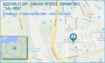 PORADNIA STOMATOLOGICZNA - NIEPUBLICZNY ZAKŁAD OPIEKI ZDROWOTNEJ "SAL-MED" - UL. MICHAŁA OSSOWSKIEGO 4,  ŁÓDŹ-POLESIE