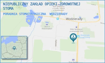 PORADNIA STOMATOLOGICZNA - NIEPUBLICZNY ZAKŁAD OPIEKI ZDROWOTNEJ STOMA - UL. WODZIERADY 17,  WODZIERADY