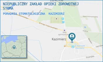 PORADNIA STOMATOLOGICZNA - NIEPUBLICZNY ZAKŁAD OPIEKI ZDROWOTNEJ STOMA - UL. PLAC KOŚCIUSZKI 1,  KAZIMIERZ