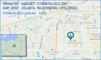 STOMATOLOGIA OGÓLNA - PRYWATNY GABINET STOMATOLOGICZNY DAM_DENT JOLANTA MAJEROWSKA-CHYLIŃSKA - UL. RYSOWNICZA 1/3,  ŁÓDŹ