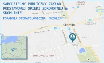 PORADNIA STOMATOLOGICZNA - SAMODZIELNY PUBLICZNY ZAKŁAD PODSTAWOWEJ OPIEKI ZDROWOTNEJ W SKOMLINIE - UL. TROJANOWSKIEGO 2,  SKOMLIN