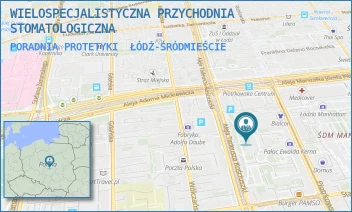 PORADNIA PROTETYKI - WIELOSPECJALISTYCZNA PRZYCHODNIA STOMATOLOGICZNA - AL. TADEUSZA KOŚCIUSZKI 106/116,  ŁÓDŹ-ŚRÓDMIEŚCIE