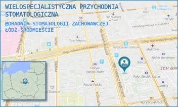 PORADNIA STOMATOLOGII ZACHOWAWCZEJ - WIELOSPECJALISTYCZNA PRZYCHODNIA STOMATOLOGICZNA - AL. TADEUSZA KOŚCIUSZKI 106/116,  ŁÓDŹ-ŚRÓDMIEŚCIE
