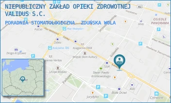 PORADNIA STOMATOLOGICZNA - NIEPUBLICZNY ZAKŁAD OPIEKI ZDROWOTNEJ VALIDUS S.C. - UL. ŁASKA 29,  ZDUŃSKA WOLA