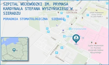 PORADNIA STOMATOLOGICZNA - SZPITAL WOJEWÓDZKI IM. PRYMASA KARDYNAŁA STEFANA WYSZYŃSKIEGO W SIERADZU - UL. ARMII KRAJOWEJ 7,  SIERADZ