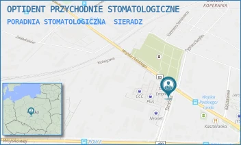 PORADNIA STOMATOLOGICZNA - OPTIDENT PRZYCHODNIE STOMATOLOGICZNE - UL. SARAŃSKA 6N,  SIERADZ