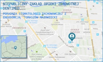 PORADNIA STOMATOLOGII ZACHOWAWCZEJ Z ENDODONCJĄ - NIEPUBLICZNY ZAKŁAD OPIEKI ZDROWOTNEJ DENTIMED - UL. BOHATERÓW 14 BRYGADY 17,  TOMASZÓW MAZOWIECKI