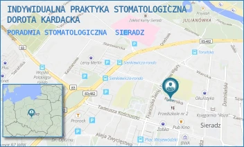 PORADNIA STOMATOLOGICZNA - INDYWIDUALNA PRAKTYKA STOMATOLOGICZNA DOROTA KARDACKA - UL. RYCERSKA 4,  SIERADZ