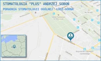 PORADNIA STOMATOLOGII OGÓLNEJ - STOMATOLOGIA "PLUS" ANDRZEJ SOBOŃ - UL. KOSYNIERÓW GDYŃSKICH 61,  ŁÓDŹ-GÓRNA