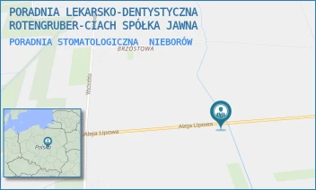 PORADNIA STOMATOLOGICZNA - PORADNIA LEKARSKO-DENTYSTYCZNA ROTENGRUBER-CIACH SPÓŁKA JAWNA - UL. ALEJA LIPOWA 102,  NIEBORÓW