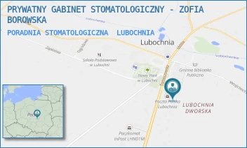 PORADNIA STOMATOLOGICZNA - PRYWATNY GABINET STOMATOLOGICZNY - ZOFIA BOROWSKA - UL. TOMASZOWSKA 9,  LUBOCHNIA