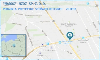 PORADNIA PROTETYKI STOMATOLOGICZNEJ - "MADOX" NZOZ SP.Z.O.O. - UL. ARKADIUSZA MUSIEROWICZA 1B/C,  ZGIERZ
