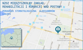 PORADNIA STOMATOLOGICZNA - NZOZ MIĘDZYSZKOLNY ZAKŁAD REHABILITACJI I KOREKCJI WAD POSTAWY - UL. PLAC KOŚCIUSZKI 28,  ALEKSANDRÓW ŁÓDZKI